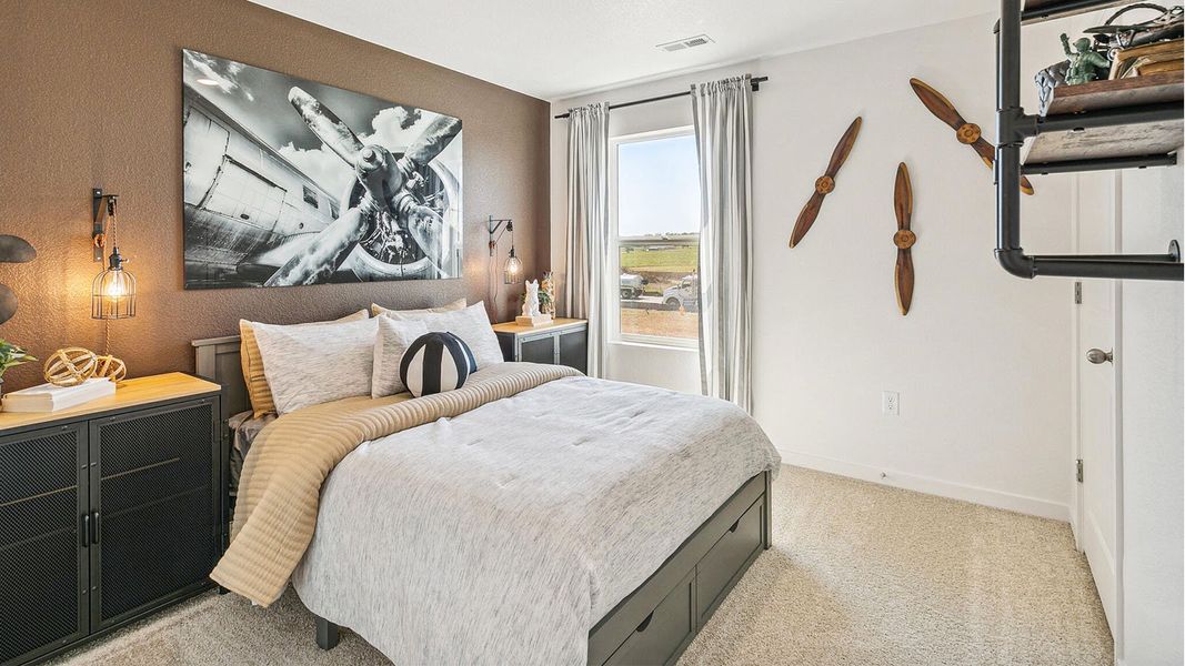 Furnished interior view inside a new home in The Ridge at Lorson Ranch, Colorado Springs (Image 11).