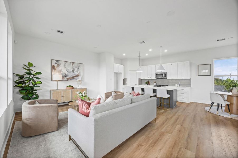 Furnished interior view inside a new home in , Houston (Image 5). Furnished interior view inside a new home in , Houston (Image 5).