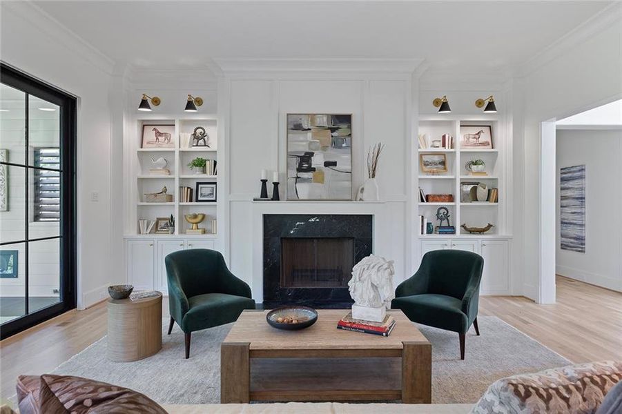 Furnished interior view inside a new home in , Atlanta (Image 63).