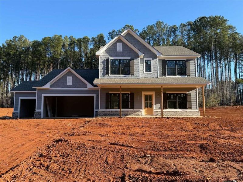 In-progress construction of a new home in Weslyn Park, Social Circle, GA (Image 1). In-progress construction of a new home in Weslyn Park, Social Circle, GA (Image 1).