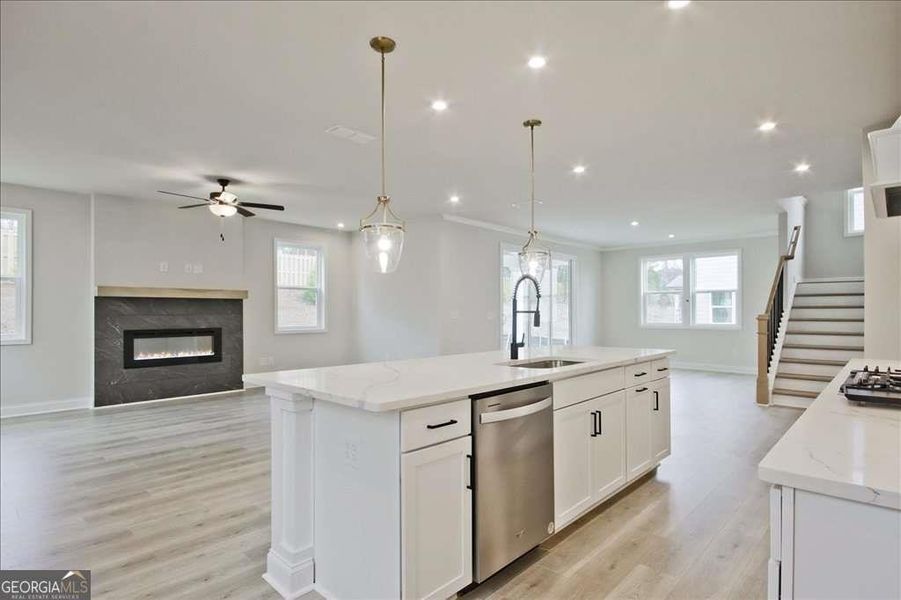 Furnished interior view inside a new home in The Paddocks at Doc Hughes, Buford (Image 15).