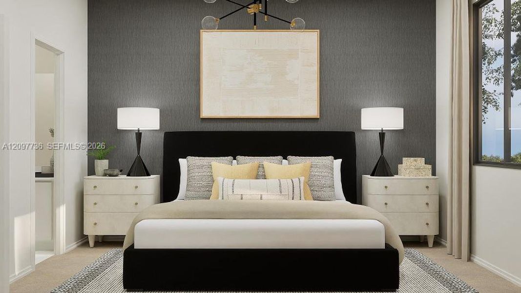 Furnished interior view inside a new home in Sunscapes, Florida City (Image 10).