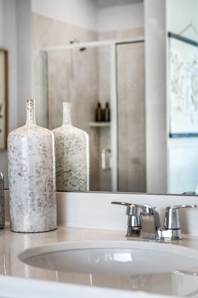 These are images of the secondary bathrooms in the Hawkins plan and is the model home in Carillon at 13305 Eppright Trace Blvd., Manor, TX. These are images of the secondary bathrooms in the Hawkins plan and is the model home in Carillon at 13305 Eppright Trace Blvd., Manor, TX.