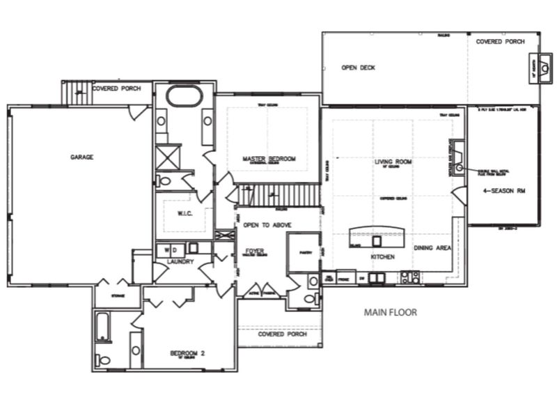 2D floor plan layout of this home in , Denver, NC (Image 4).