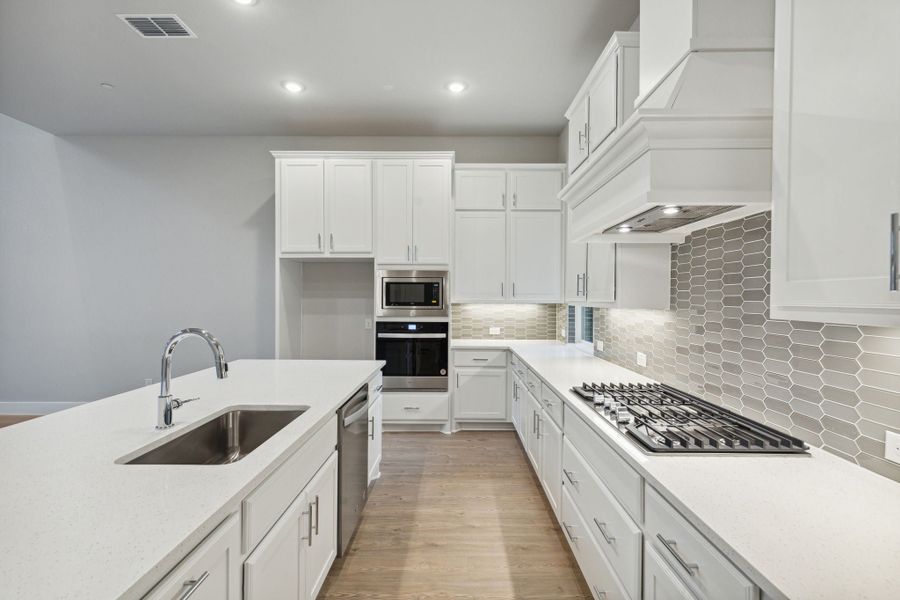 Furnished interior view inside a new home in Newman Village Townhomes, Frisco (Image 17).