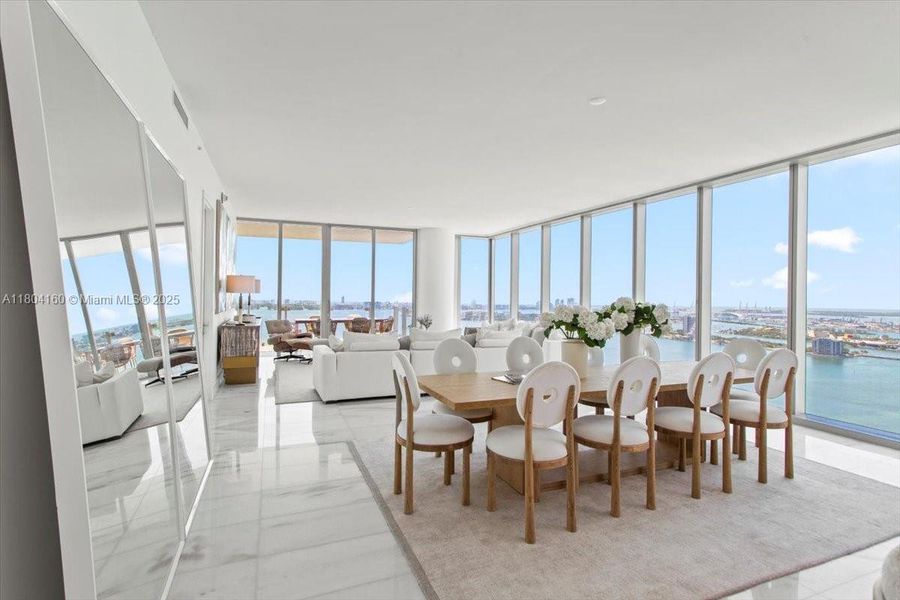 Furnished interior view inside a new home in , Miami (Image 4).