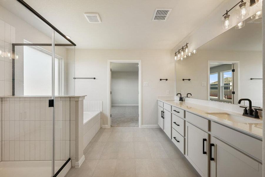 Furnished interior view inside a new home in Patterson Ranch, Georgetown (Image 10).
