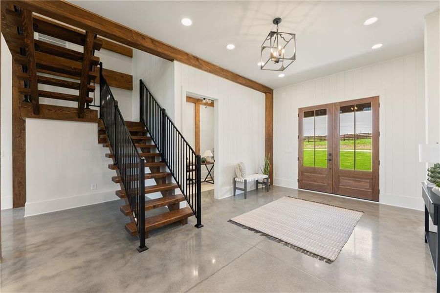 Furnished interior view inside a new home in , Clermont (Image 15). Furnished interior view inside a new home in , Clermont (Image 15).
