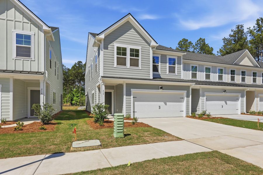 Front exterior of a new home in , Charleston, SC, highlighting curb appeal (Image 2). Front exterior of a new home in , Charleston, SC, highlighting curb appeal (Image 2).