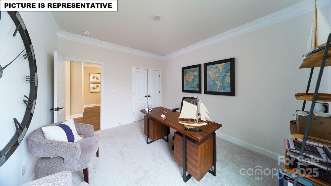 Furnished interior view inside a new home in Falls Cove, Troutman (Image 26).