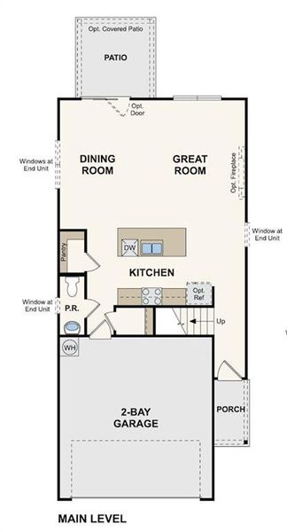 2D floor plan layout of this home in Sherwood Square, Flowery Branch, GA (Image 5).