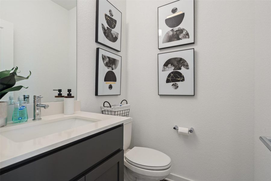 Downstairs half bath ** Photo of Model Home, not actual Home** Downstairs half bath ** Photo of Model Home, not actual Home**