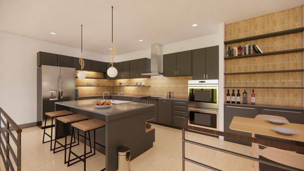 Furnished interior view inside a new home in , Houston (Image 4).