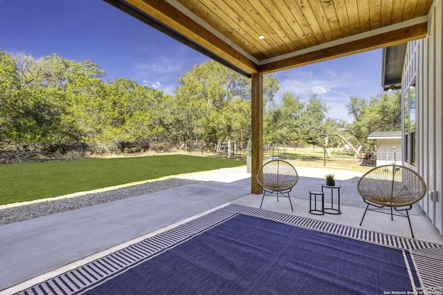 Exterior details and patio area of a home in , Boerne (Image 21).