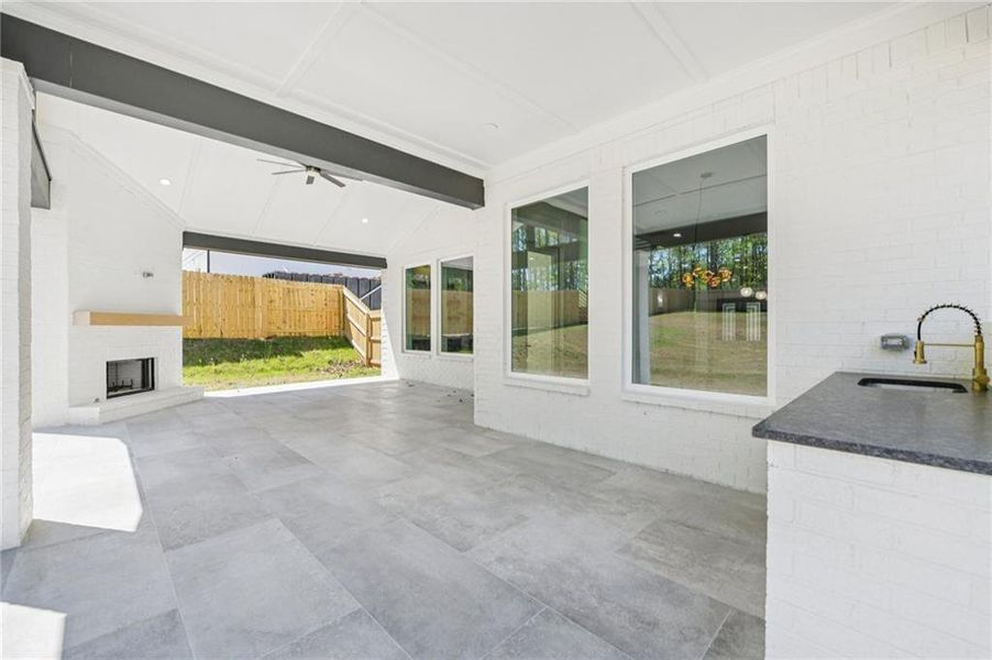 Exterior details and patio area of a home in , Grayson (Image 27).