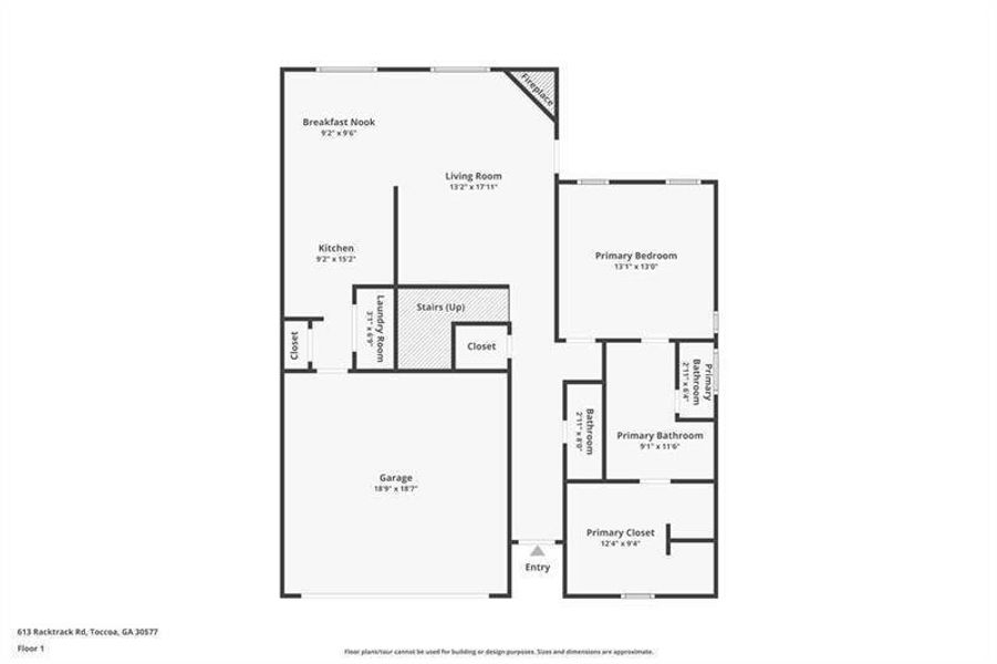 2D floor plan layout of this home in , Toccoa, GA (Image 4).