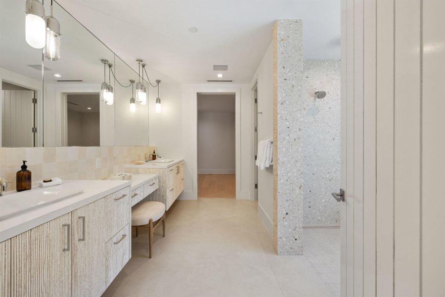 Furnished interior view inside a new home in , Delray Beach (Image 38).