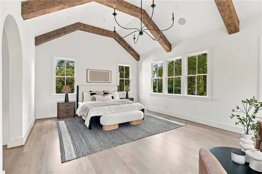 Furnished interior view inside a new home in , Atlanta (Image 52).