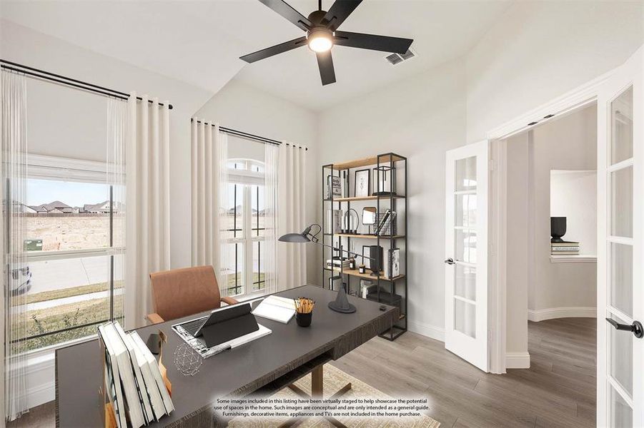 Furnished interior view inside a new home in Ridge Ranch, Mesquite (Image 13).