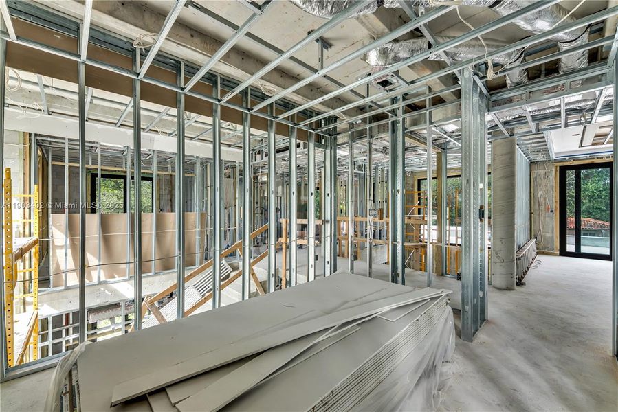 In-progress construction of a new home in , Miami Shores, FL (Image 10).