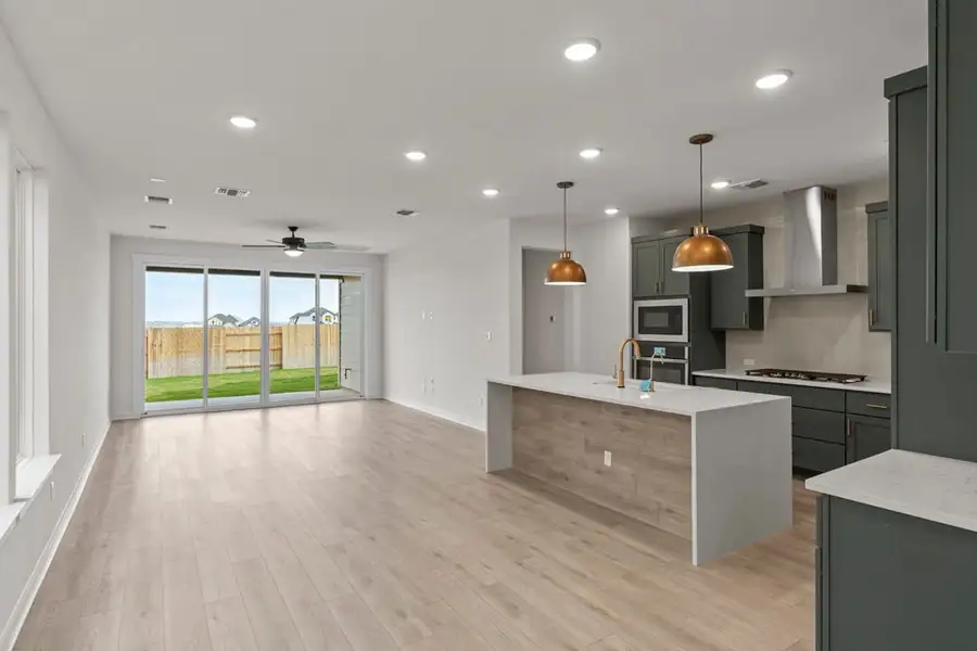 Furnished interior view inside a new home in Terrace Collection at Lariat, Liberty Hill (Image 8).