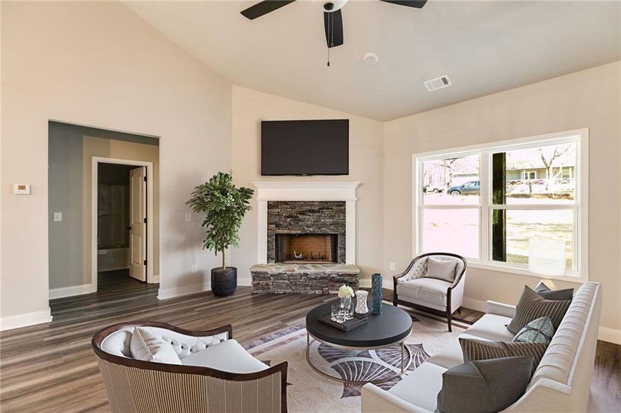 Furnished interior view inside a new home in , Buchanan (Image 21).