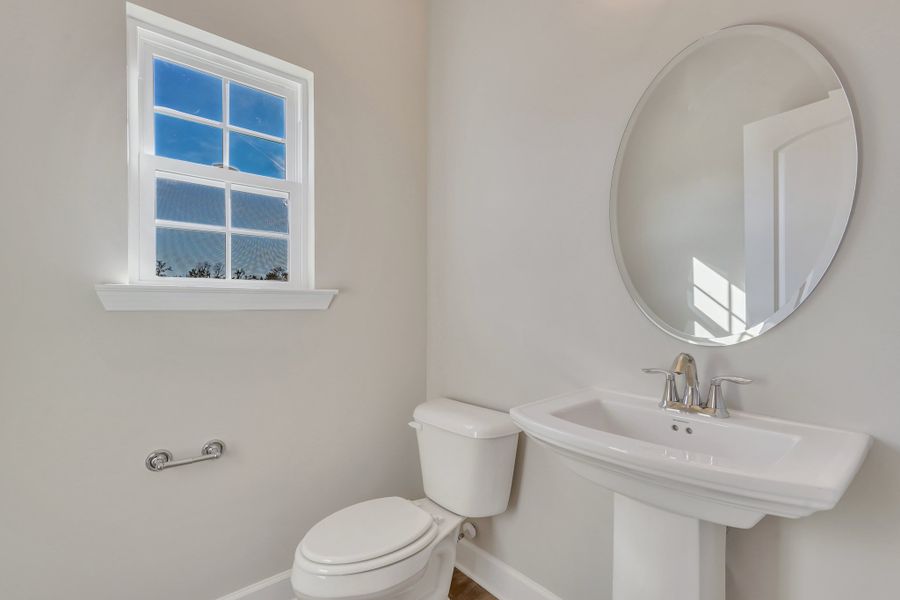 Rose Atoll - Powder Room | Ernest Homes