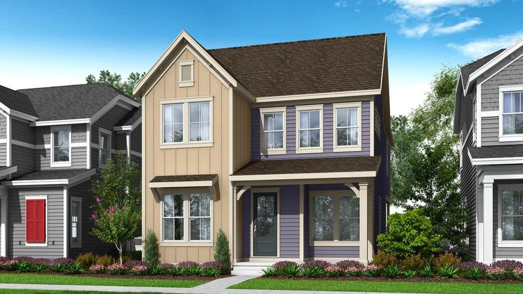 Representative exterior photo of a completed home built from the Keystone by Brightland Homes in Westerly, Erie, CO (Image 1).