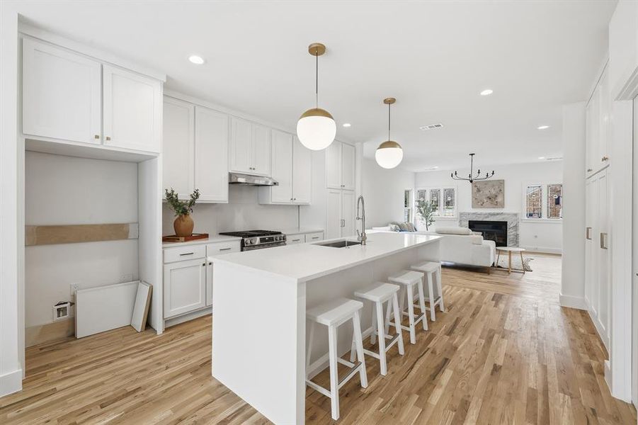 Furnished interior view inside a new home in , Dallas (Image 6).
