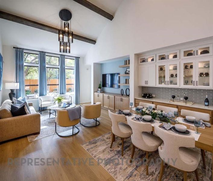 Furnished interior view inside a new home in Sonoma Verde: 60ft. lots, McLendon-Chisholm (Image 12).