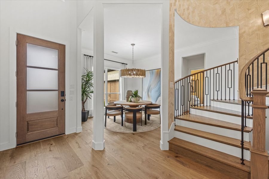 Representative furnished interior of a home built from the Ashbourne by Windsor Homes in Nelson Lake Estates, Rockwall (Image 8).