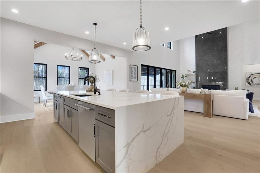Furnished interior view inside a new home in , Milton (Image 16).