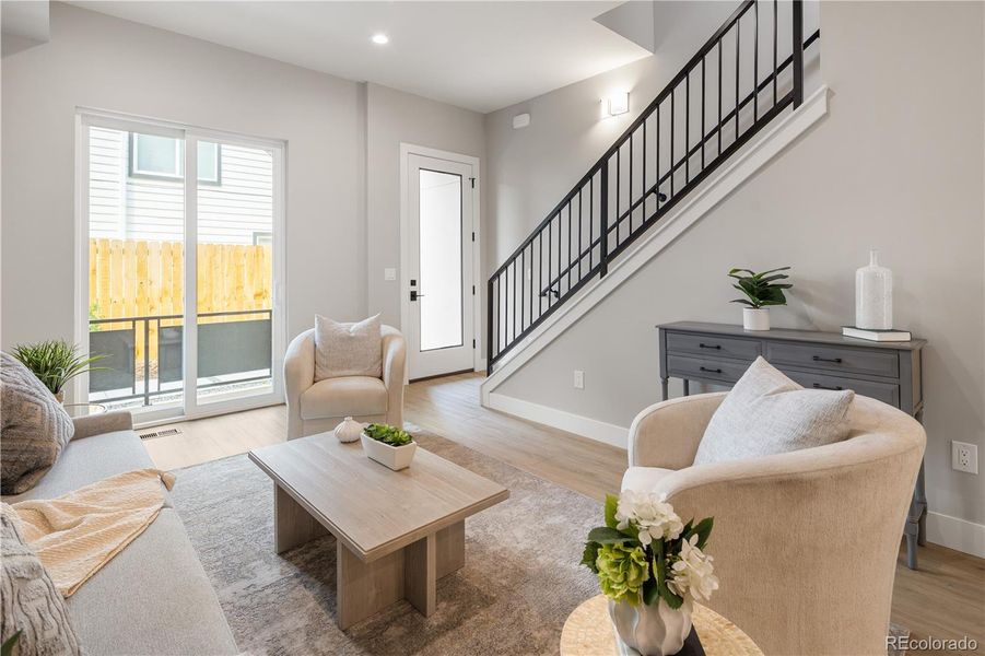 Furnished interior view inside a new home in , Denver (Image 5).