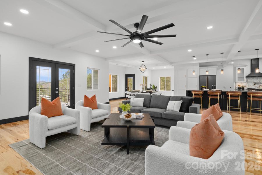 Furnished interior view inside a new home in , Mills River (Image 14).