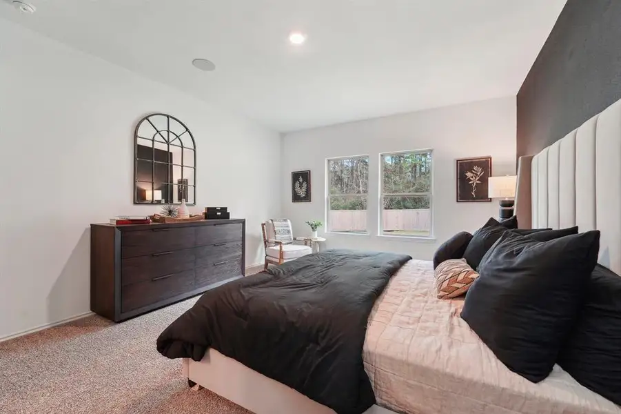 Furnished interior view inside a new home in Mill Creek, Magnolia (Image 11). Furnished interior view inside a new home in Mill Creek, Magnolia (Image 11).