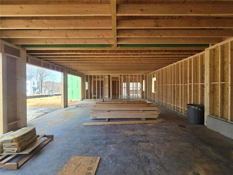 In-progress construction of a new home in Aster, Roswell, GA (Image 50).