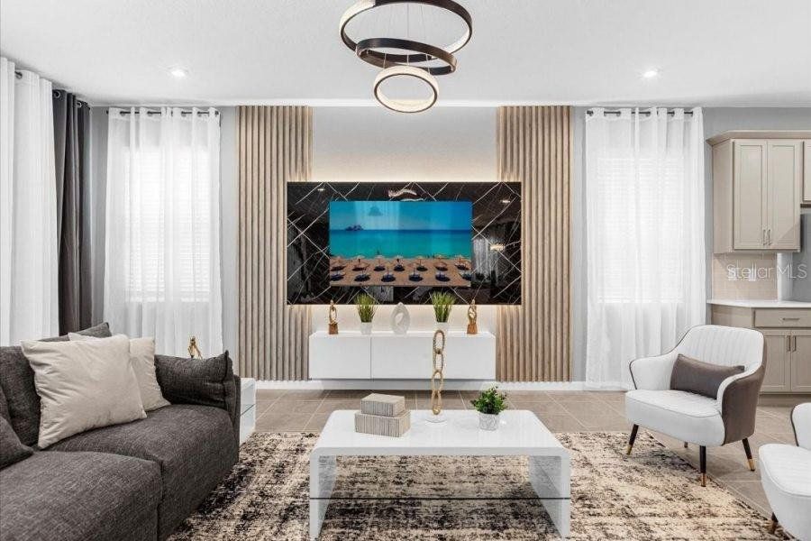 Furnished interior view inside a new home in , Kissimmee (Image 8).