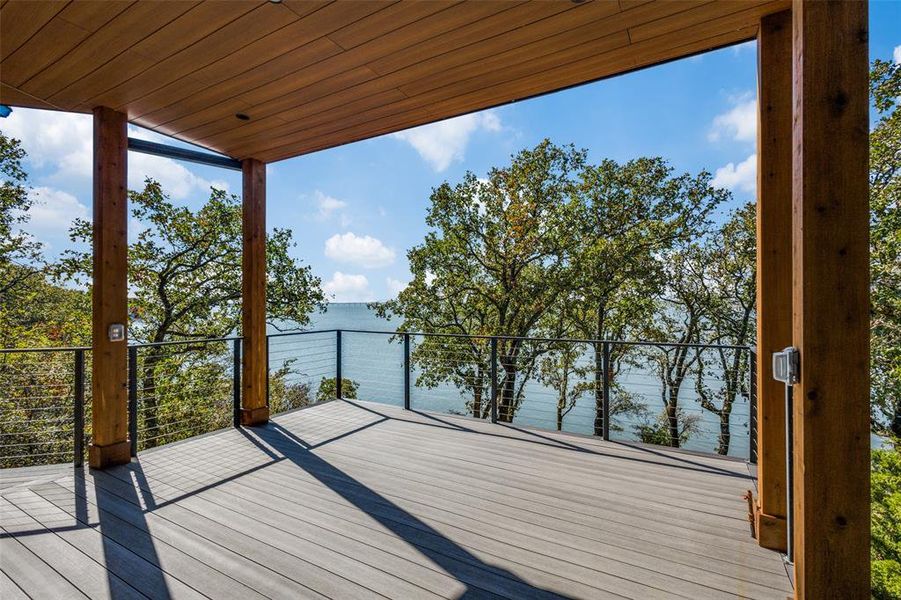Exterior details and patio area of a home in , Oak Point (Image 15). Exterior details and patio area of a home in , Oak Point (Image 15).