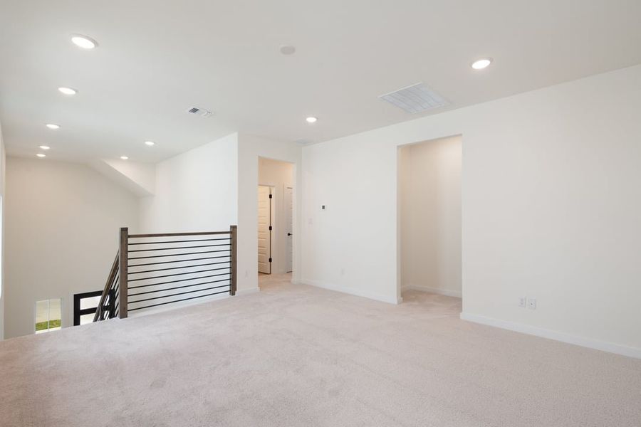 Spacious, unfurnished interior of a new home in Terrace Collection at Heritage, Dripping Springs (Image 42).