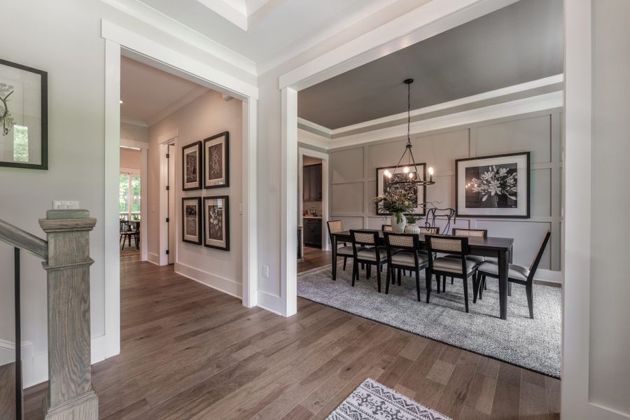 3. HHHunt Homes Crawford- Front entrance and Dining Room