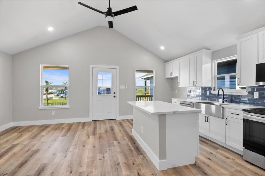 Furnished interior view inside a new home in , San Leon (Image 8).