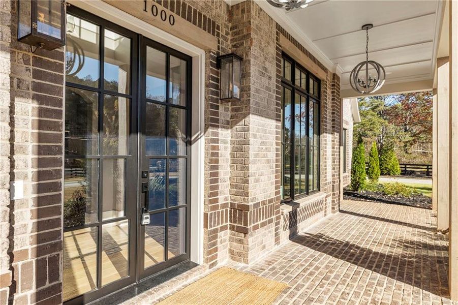 Exterior details and patio area of a home in , Alpharetta (Image 36).