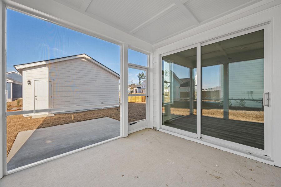 Exterior details and patio area of a home in Nexton, Summerville (Image 25).