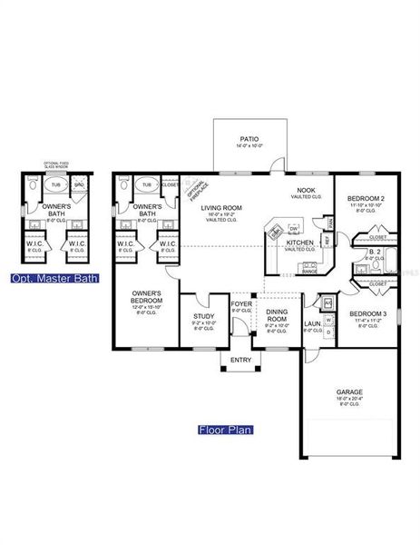 2D floor plan layout of this home in Orange Blossom Hills, Summerfield, FL (Image 2). 2D floor plan layout of this home in Orange Blossom Hills, Summerfield, FL (Image 2).