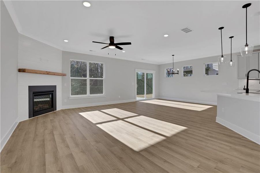 Spacious, unfurnished interior of a new home in Villas at Dawsonville, Dawsonville (Image 32). Spacious, unfurnished interior of a new home in Villas at Dawsonville, Dawsonville (Image 32).