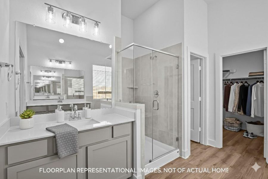 Furnished interior view inside a new home in Sorella, Tomball (Image 8).