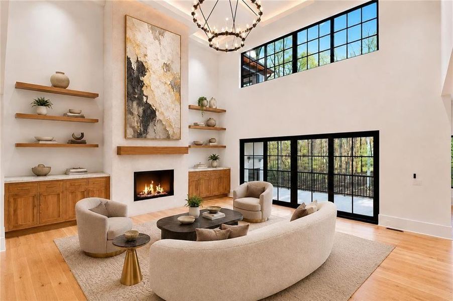 Furnished interior view inside a new home in , Alpharetta (Image 56).