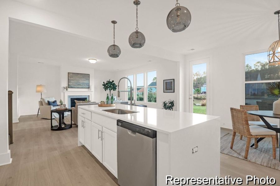 Furnished interior view inside a new home in Homecoming, Ravenel (Image 4).