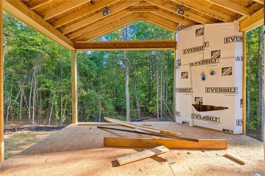 In-progress construction of a new home in , Hoschton, GA (Image 29).