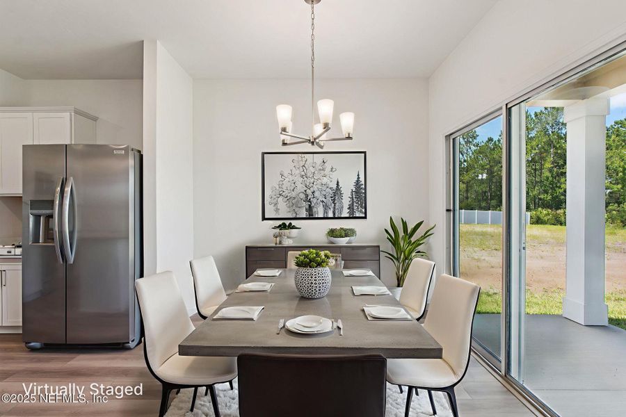 Furnished interior view inside a new home in Panther Creek, Jacksonville (Image 5).